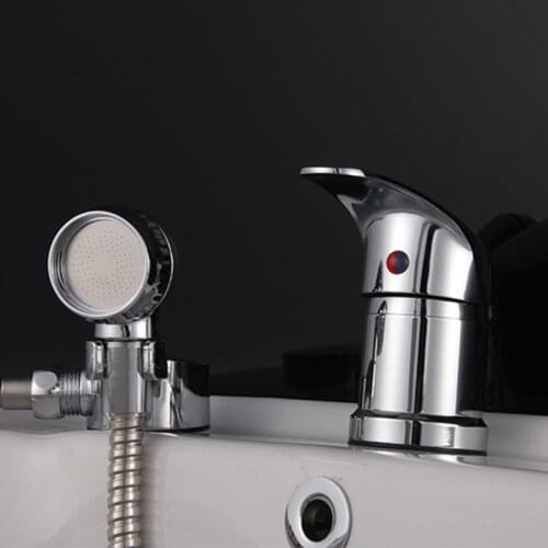 Shampoo Bed Chair Faucet Shower Head with Hose Salon Hairdresser Bath Bowl Sink Basin Stainless Steel Sprayer Tap Mixing P15D