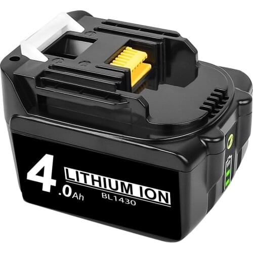 Turpow 14.4V 4000mAh Drills Battery For Makita BL1430 Replacement Lithium Ion LXT200 BL1415 194558-0 194559-8 194066-1