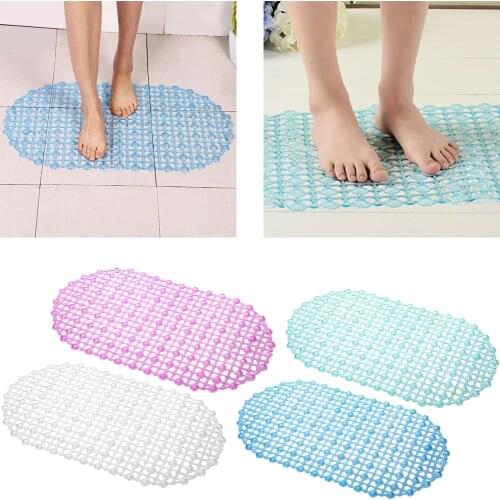 Bath Bath Tub Mat, 26x14" Non-Slip Shower Mats with Suction Cups and Drain Holes, Bathtub Mats Bathroom Mats Machine Washable