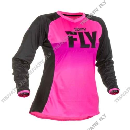 2021 Ladies team jersey Mountain maillot Off Road MTB DH Bicycle cycling Motocross Jersey Breathable Quick Dry