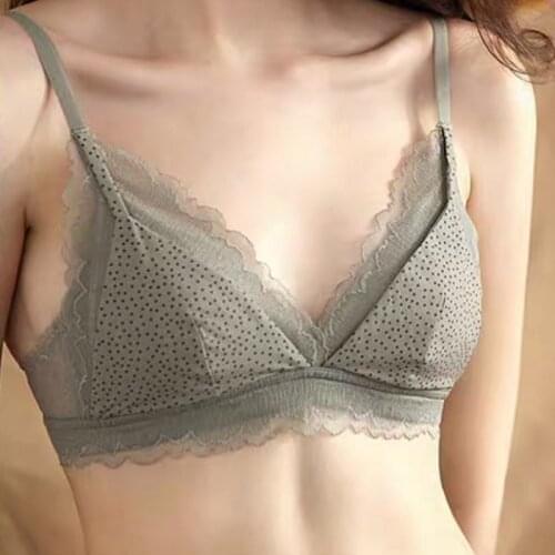 New Sexy Floral Lace Bra Top For Women Push Up Female Lingerie breathable Bralette Removable Pad Thin Fashion New Wireless Bras