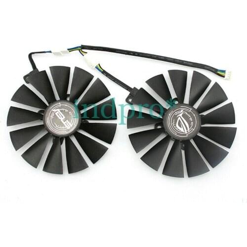 1set For ASUS DUAL RX470 /RX570 RX580 GTX1080Ti / 1070Ti Cooling Fan 12V 0.25A