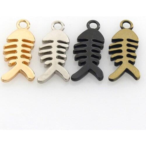 1pcs Metal Fishbone Shape Pendant Fashion Buckle for Handbag Purse Luggage Garment Shoes Hardware Closure Bag Parts Accessories