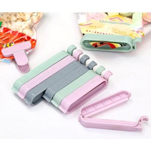 12Pcs/set Food Bag Clips Storage Bag Sealer Kitchen accessories Househould snack Vacuum Sealer Clamp Food Clip
