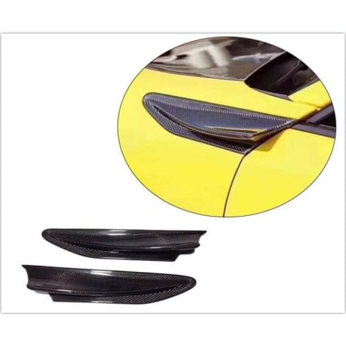 2Pcs Carbon Fiber Side Fender Fin Vents Cover Trim for Subaru BRZ Toyota 86 GT86 Scion FR-S