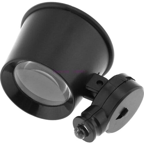 200pcs 10X HD Eye Clip Magnifier Magnifying Glass Portable Handheld Loupe Lens Jewelry Watch Magnifier Optical Tool