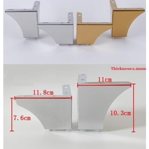 4Pcs/Lot Stainless Steel Gold Chrome Furniture Bath Coffee Stool Bar Sofa Chair Leg Legs Feet European Concise