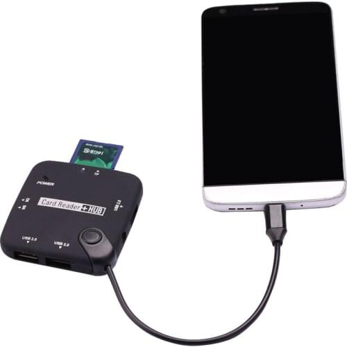Type C To USB HUB Combo Micro SD TF MS M2 Card reader OTG Adapter For MacBook Samsung S8 S9 S10 Note8 Huawei P20 P30 Pro Xiaomi