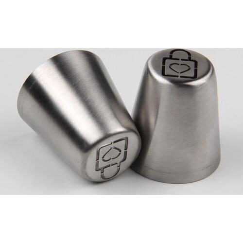 Free Shipping Stainless Steel 18/8 Cake Decorating Icing Piping(Love Lock Design) Nozzle for Valentines' Day #VD0013