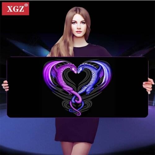 Xgz Dragon Big Mouse Pad Gaming Computer Pad Mouse Pad Big Mouse Pad Gamer Office Desk Pad Keyboard Laptop Desk Pad Cs Go Xxl