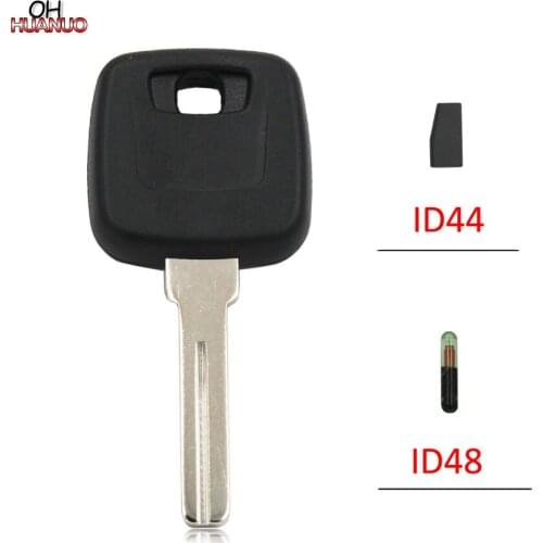 Transponder ID44 Chip ID48 Chip Ignition Key Uncut Blade Blank Insert for Volvo PCF7935 Chip or Without Chip