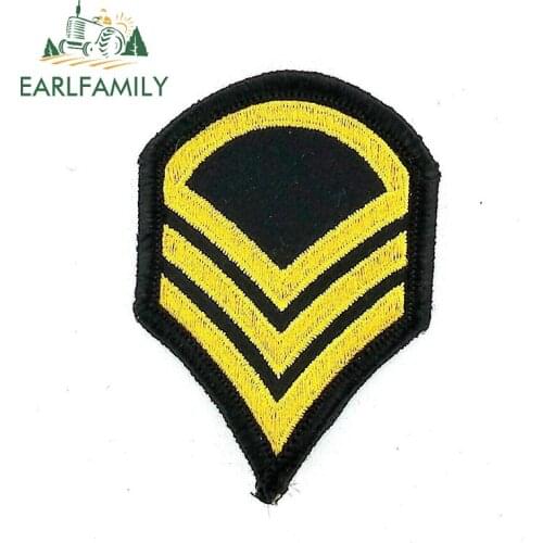 EARLFAMILY 15cm x 10cm Car Styling Car Sticker Ricamate Termoadesiva Moto Biker Softair Militare Stemma Door Windows Accessories