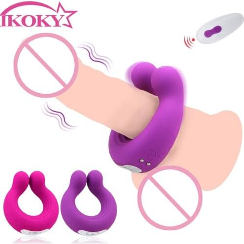 IKOKY Vibrator 9 Speeds Sex Toys Penis Clitoral Stimulation Couple Vibrator Clitoris Stimulator Massager Vibrator