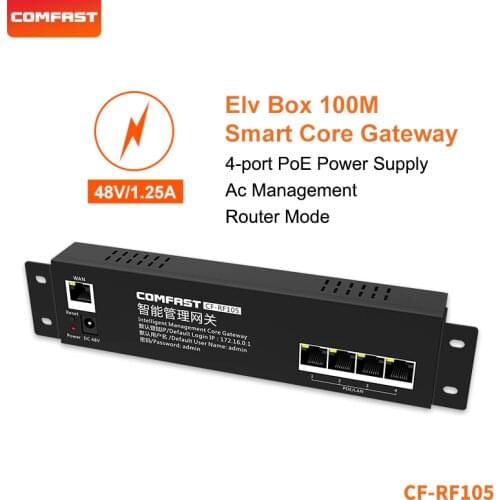 COMFAST 650Mhz Smart Core Gateway Controller Routing QCA9531 WIFI Access Point Manager With 4*LAN 10/100Mbps Port CF-RF105