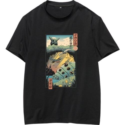 Summer Anime Chinchilla Fashion t shirt Mens studio Ghibli Hayao Miyazaki men and women cartoon clothes Fashion harajuku Tee