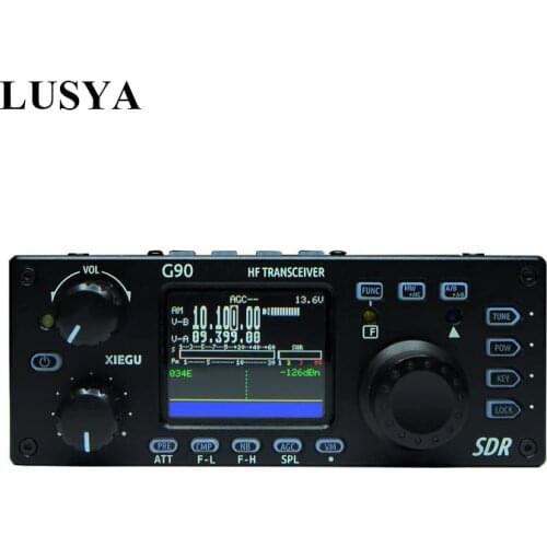 Lusya XIEGU G90 QRP HF Amateur Radio Transceiver 20W SSB/CW/AM/FM 0.5-30MHz SDR Structure with Built-in Auto Antenna Tuner T0256