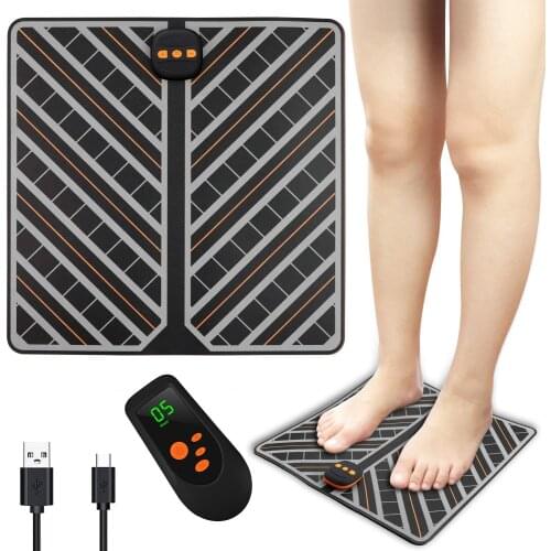 Remote control foot massage massage mat instrument ems charge MATS with remote control foot massage cushion