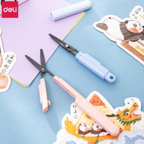 12 Pcs Kawaii Foldable Mini Small Scissors Creative Portable Paper Cutting Stationery Student DIY Hand-cut Tool School Supplies