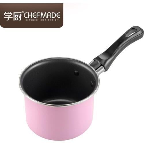 Mini Colorful Composite Multilayer Bottom Non-stick Milk Pot 11cm Small Convenient Carbon Steel Instant Pot Kitchen Stock Pots
