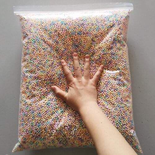 250g 4-6mm Mini Foam Balls Multicolor Round Styrofoam Beads Decorative Ball DIY Craft Filler Materials Christmas Party Supplies