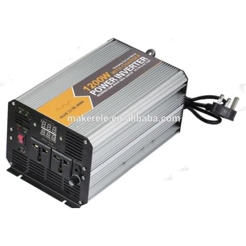 MKM1200-121G-C dc/ac 12v 120v 1200watts diy power inverter static inverter,in car power inverters for cars with charger