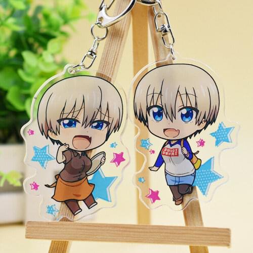 New Japan Anime Uzaki-chan wa Asobitai Uzaki Hana Cosplay Acrylic keyring Pendant Keychain Toy