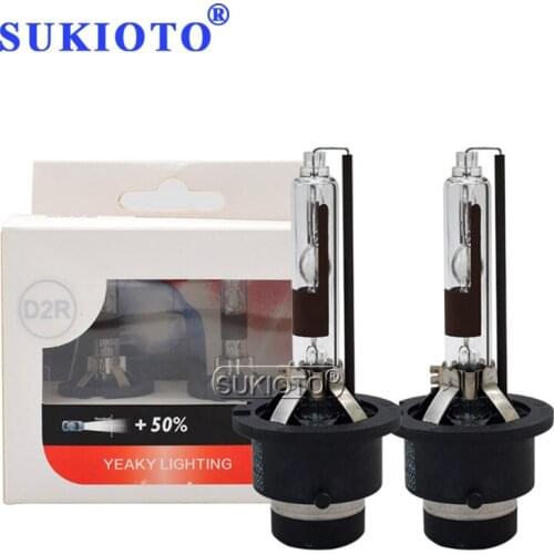 SUKIOTO Original Yeaky D2S 5500K Xenon Lamps D2R 4500K D2C 6500K High Bright Yeaky Auto Car HID Headlight Bulbs Without Wires