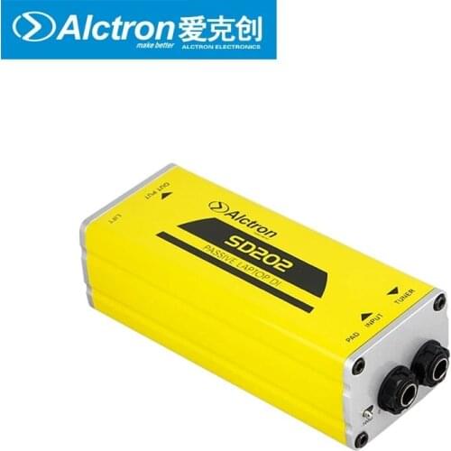 Alctron SD202 passive DI box ,balanced signal,eliminate buzz around environment suitable for bass, keyboard, or acoustic guitar