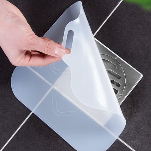Silicone Floor Square Thicken Drain Mat Sewer Sealing Ring Kitchen Bathroom Toilet Deodorant Floor Cover Home Sink Water Plug