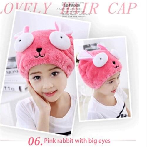 1pcs Soft Cat Hair Drying Cap Towel Microfiber Quickly Dry Hair Shower Hat Wrapped Towels Home Bathing Cap Bathroom Accessories