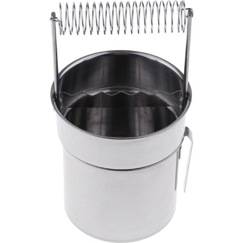 Stainless Steel Artist portable Brush Washer, Paint Brush Cleaner with Large Capacity Wash Tank & Remove Able Screen