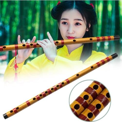 1 Pcs Professional Flute Bamboo Musical Instrument Handmade for Beginner Students SEC88