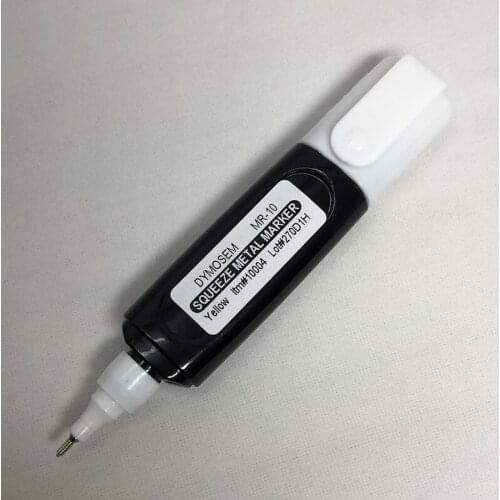 DYMOSEM Industrial Marker MR-10 Fine Metal Paint Pen Squeeze Bottle Marker Pen