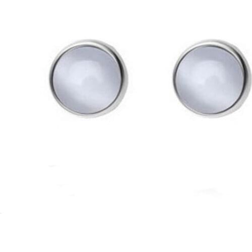 Simple Men And Women Set Stone Earrings