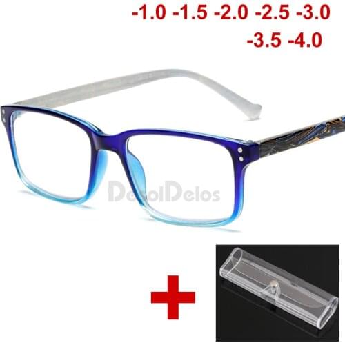 Rectangle Hyperopia Reading Glasses Men Women Presbyopic Reader Glasses Eyewear 1.0 1.5 2.0 2.5 3.0 3.5 4.0 With Case