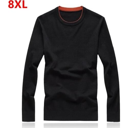 Large size sweater male plus size 7XL loose winter sweater big size sweater