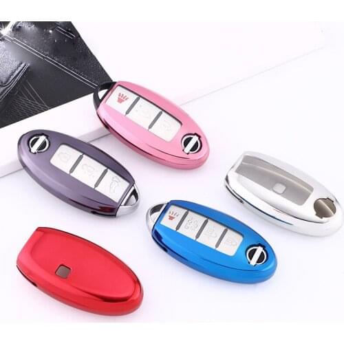 TPU Car Key Case Cover for Nissan Qashqai J10 J11 X-Trail T31 T32 Note Juke Protect Case Smart Remote Fob Bag Key Chain Cover