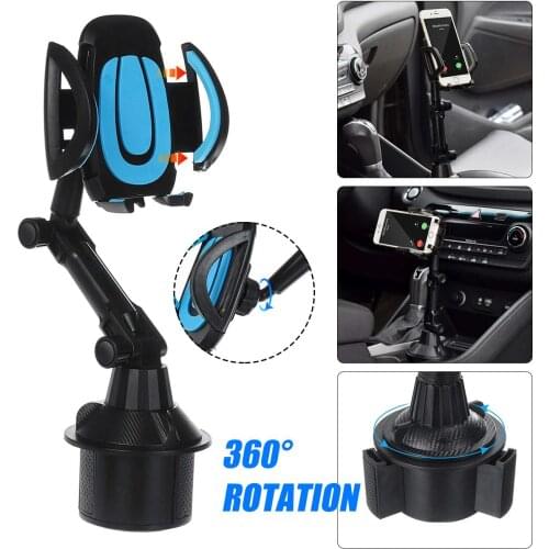 Universal Long Arm Car Cup Holder Stand for Phone Adjustable Drink Bottle Holder Mount Support For Smartphone Mobile Phone