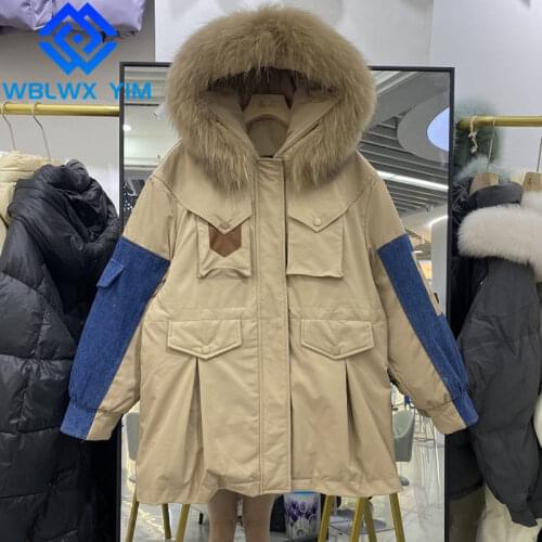 WBLWX YIM Women's Down Jackets With Fur