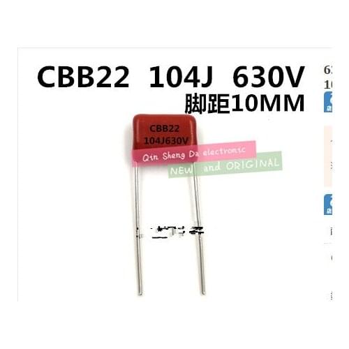 0.1uF 104J 630V 100nF P=10MM CBB Capacitor