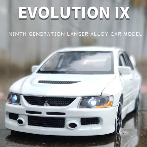 1:32 Mitsubishi Lancer Evolution IX Alloy Racing Car Model Diecasts Metal Simulation Toy Car Model Collection Childrens Toy Gift