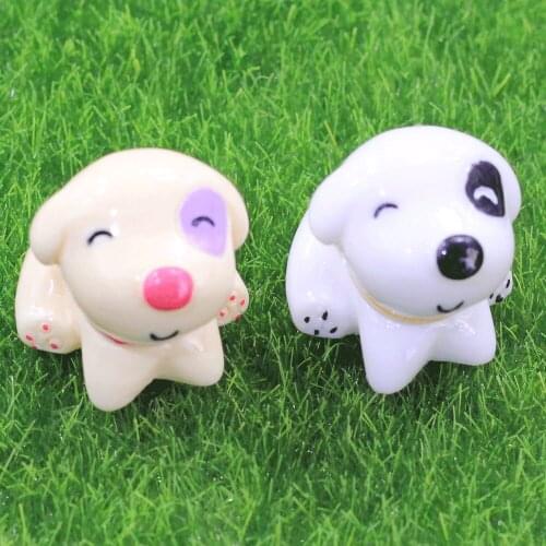 10/50pcs Puppy Dog Animal Decoration Crafts Cute Kawaii Flatback Cabochon Embellishments For Scrapbooking DIY Accessories