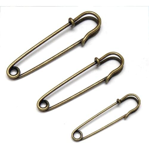 20pcs Kilt Pins Copper Safety Pins 38mm 50mm 60mm DIY Craft Garment Accessories Supplies DIY Handmade Sewing Craft Tools