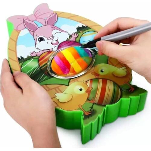 2021 Easter Egg Decorating Kit Easter Gift DIY eggs Set Decorator Coloring Set Egg Spinner Machine Toy Gift For Kid