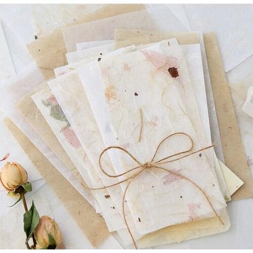 30Pcs Scrapbooking Tissue Paper Special Material Onion Skin Kraft Paper Scrapbook Decoration Floral Collage DIY Handmade Crafts