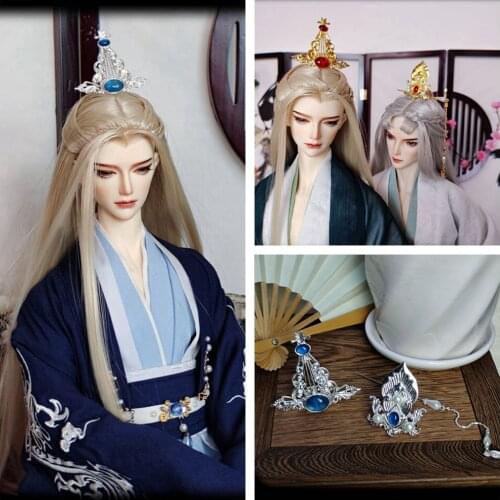 1/3 Scale BJD Hanfu Doll Wig Accessories Ancient Costume Hairwear Hairpin Hair Crown Head Accessories For BJD/SD Boy & Girl C155