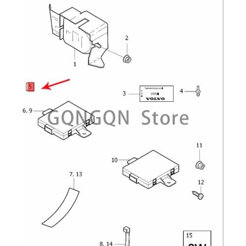 CAR module 2006-2012vol voC70 front sensor, collision avoidance module, automatic cruise module
