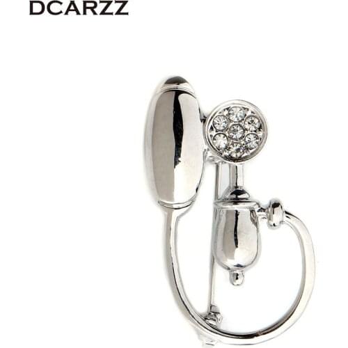 Blood Pressure Meter Brooch Pin with Crystals Doctor/Nurse Gift Medical Jewelry Wholesale