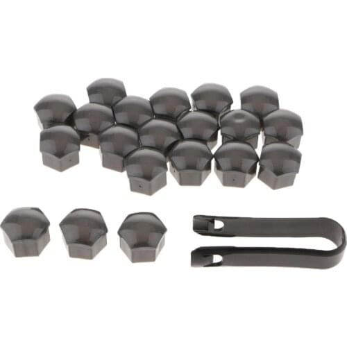 20Pcs Car Truck Wheel Tyre Center Hub Screw 19mm Protect Cap