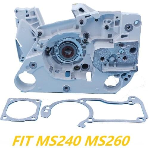 Crankcase Crank Case Cylinder Engine Gasket Kit For Stihl 024 026 MS260 MS240 Chainsaw Engine Housing 1121 020 2117